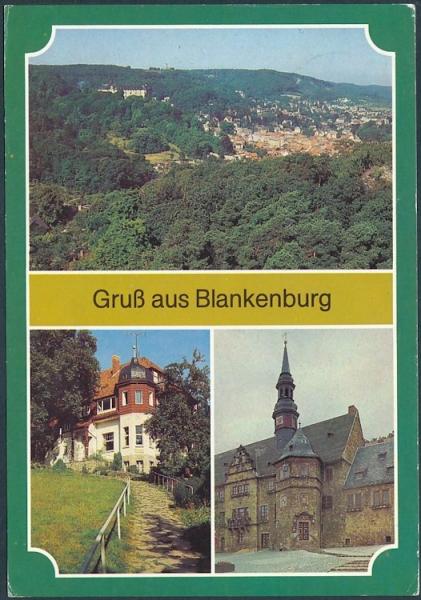 Blick vom Großvaterfelsen, Gaststätte,,Großvater“, Rathaus